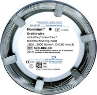 Fil en rouleau Noninium®, rond 0,80 mm / 31, dur-élastique