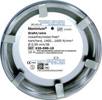 Fil en rouleau Noninium®, rond 0,90 mm / 36, dur