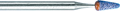 Instrument abrasif Aloxin, violet, granulométrie moyenne, forme : conique, bout hémisphérique