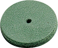 Meules de polissage en caoutchouc, vert, ø 22 mm, Forme : disque