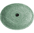 Meule de polissage en caoutchouc, vert, ø 22 mm, Forme : lentille