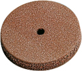 Meule de polissage en caoutchouc, rouge, ø 22 mm, Forme : disque