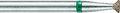 Diamant fritté Sidio II, fine, Forme : conique inversée, concave, pointe et bord coupants