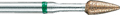 Diamant fritté Sidio III, fine, Forme : bouton, élancée