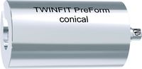 tioLogic® TWINFIT bloc de titane CAD/CAM M, PreForm, conical, avec vis AnoTite