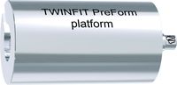 tioLogic® TWINFIT bloc de titane CAD/CAM M, PreForm, platform, avec vis AnoTite