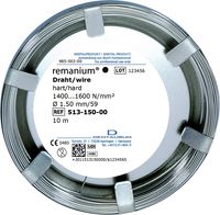 Fil en rouleau remanium®, rond 1,50 mm / 59, dur