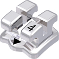 discovery®, bracket en métal, dent 34, torque 0°, angulation 0°, Standard Edgewise 18