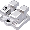 discovery®, bracket en métal, dent 43, torque 0°, angulation 0°, Standard Edgewise 18
