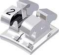 equilibrium® 2, bracket en métal, dent 42, torque -1°, angulation 0°, Roth 18