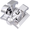 equilibrium® 2, bracket en métal avec crochet, dent 33, torque -11°, angulation +7°, Roth 18