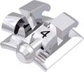 equilibrium® 2, bracket en métal avec crochet, dent 34, torque -17°, angulation 0°, Roth 18
