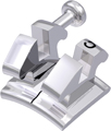 equilibrium® mini, bracket en métal avec crochet, dent 25, torque -7°, angulation 0°, McLaughlin-Bennett-Trevisi** 18