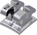 equilibrium® ti, bracket en titane, dent 42, torque -1°, angulation 0°, Roth 18