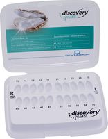 discovery® pearl, brackets en céramique, crochet sur 3èmes, 1 cas, dent 13-11 / 21-23 / 43-41 / 31-33, Roth 18, sans positionneur