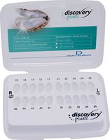 discovery® pearl, brackets en céramique, crochet sur 3èmes, 1 cas, dent 15-11 / 21-25 / 45-41 / 31-35, Roth 18, sans positionneur