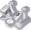 discovery® smart, bracket en métal avec crochet, dent 33, torque -11°, angulation +7°, Roth 18