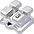 discovery®, bracket en métal, dent 32, torque 0°, angulation 0°, Standard Edgewise 22