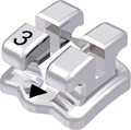 discovery®, bracket en métal, dent 43, torque 0°, angulation 0°, Standard Edgewise 22