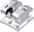 equilibrium® 2, bracket en métal, dent 41, torque -1°, angulation 0°, Roth 22