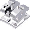 equilibrium® 2, bracket en métal, dent 42, torque -6°, angulation 0°, McLaughlin-Bennett-Trevisi** 22