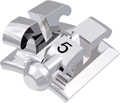 equilibrium® 2, bracket en métal avec crochet, dent 35, torque -17°, angulation +2°, McLaughlin-Bennett-Trevisi** 22