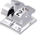 equilibrium® mini, bracket en métal, dent 32, torque -1°, angulation 0°, Roth 22