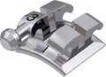 equilibrium® ti, bracket en titane avec crochet, dent 43, torque 0°, angulation +3°, McLaughlin-Bennett-Trevisi** 22