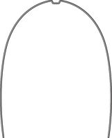 Arc idéal rematitan® LITE avec dimple, maxillaire, forme étroite, rond 0,30 mm / 12