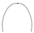 Arc rematitan® LITE, forme de l’arc II (carrée), rectangulaire 0,41 x 0,41 mm / 16 x 16