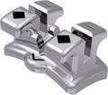 topic, bracket en métal sans nickel, dent 45 / 35 torque -22°, angulation 0°, Roth 18