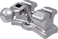 topic, bracket en métal sans nickel avec crochet, dent 44, torque -17°, angulation 0°, Roth 18
