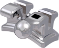 topic, bracket en métal sans nickel avec crochet, dent 34, torque -17°, angulation 0°, Roth 18