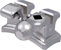 topic, bracket en métal sans nickel avec crochet, dent 35, torque -22°, angulation 0°, Roth 18