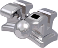topic, bracket en métal sans nickel avec crochet, dent 34, torque -17°, angulation 0°, Roth 22